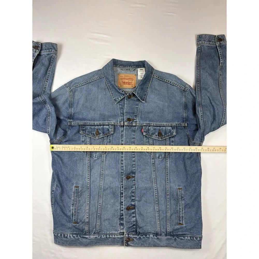 Levis Standard Trucker Blue Jean Denim Jacket 70507 Men XXL